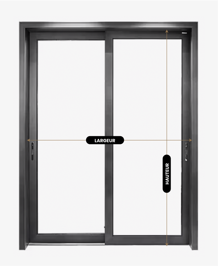 MESURES POUR PORTE-PATIO