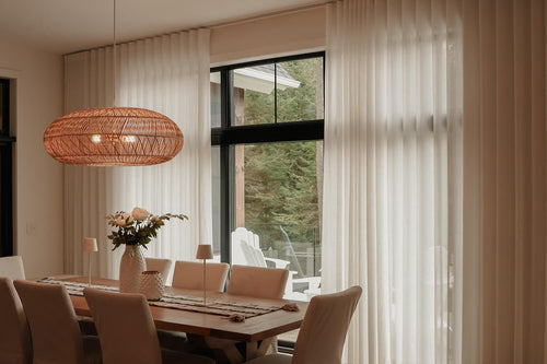Salon avec Rideaux Ripplefold