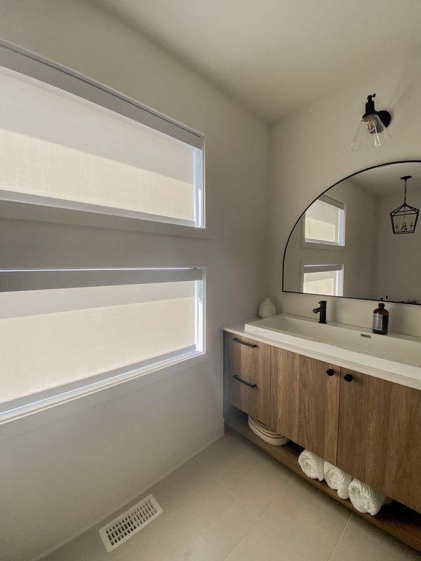 Toile translucide neutre blanc