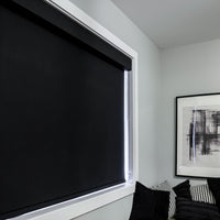 Toile Opaque Naturelle - Noir - Stores Rabais