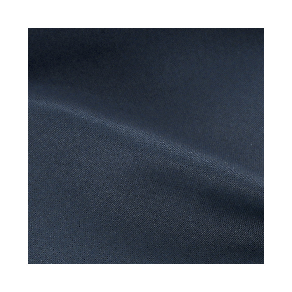 French Pleat Matte Curtains - Navy