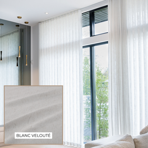 Ondulation Rideau Collection Zen -Blanc Velouté