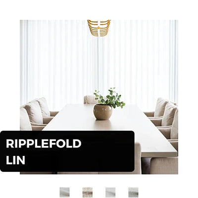 Linen Ripplefold curtains