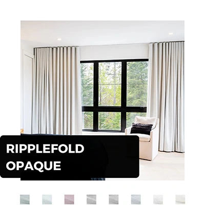 Blackout Ripplefold curtains