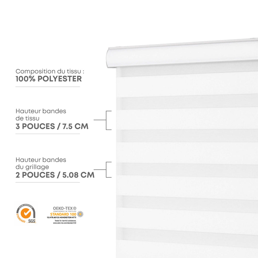 Toile Alternée Économique - Blanc Chaud TEST