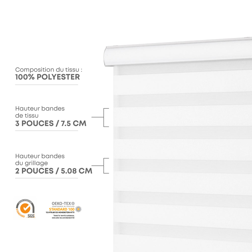 Toile Alternée Économique - Blanc Chaud