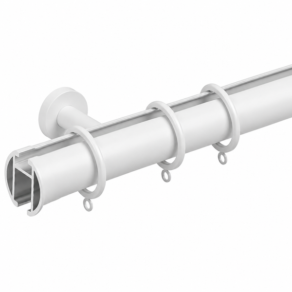 Rail Élégance with Rings - Blanche