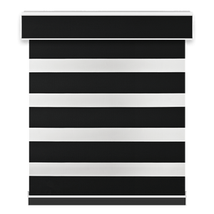 Toile Alternée Incontournable - Noir - Stores Rabais