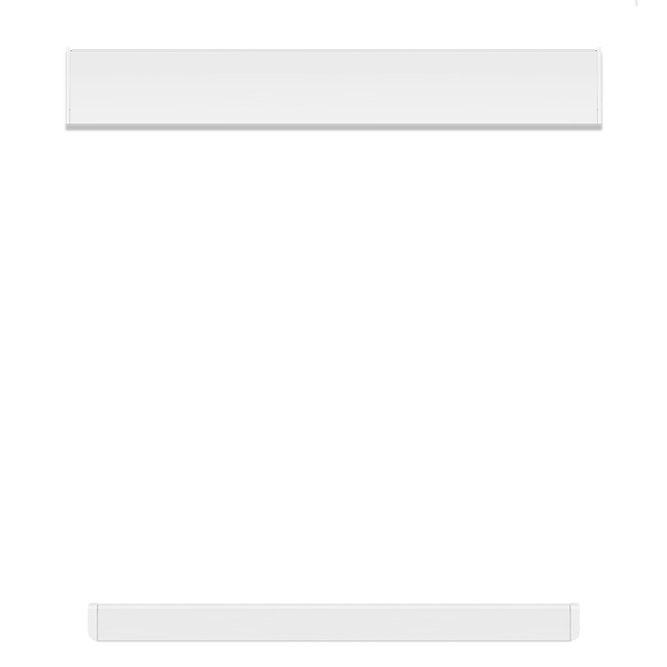 Standard White Squared Headrail