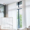Ondulation Rideaux Naturel - Blanc naturel - Stores Rabais