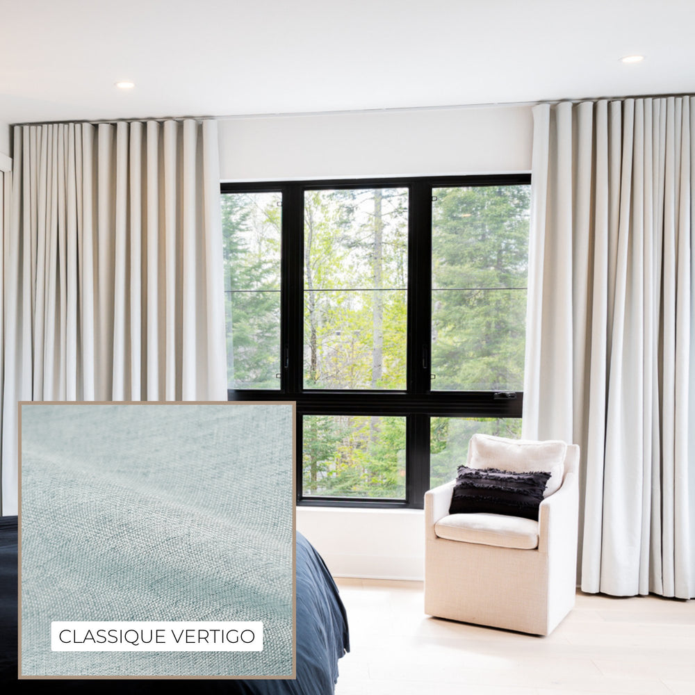 Ondulation Rideaux Opaques - Classique Vertigo - Stores Rabais