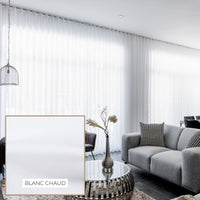 Ondulation Voilage Moderne - Blanc Chaud - Stores Rabais
