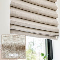 Store Romain Naturel - Lin Beige - Stores Rabais