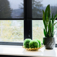 Toile Solaire Minimaliste UV 5% - Blanc - Stores Rabais